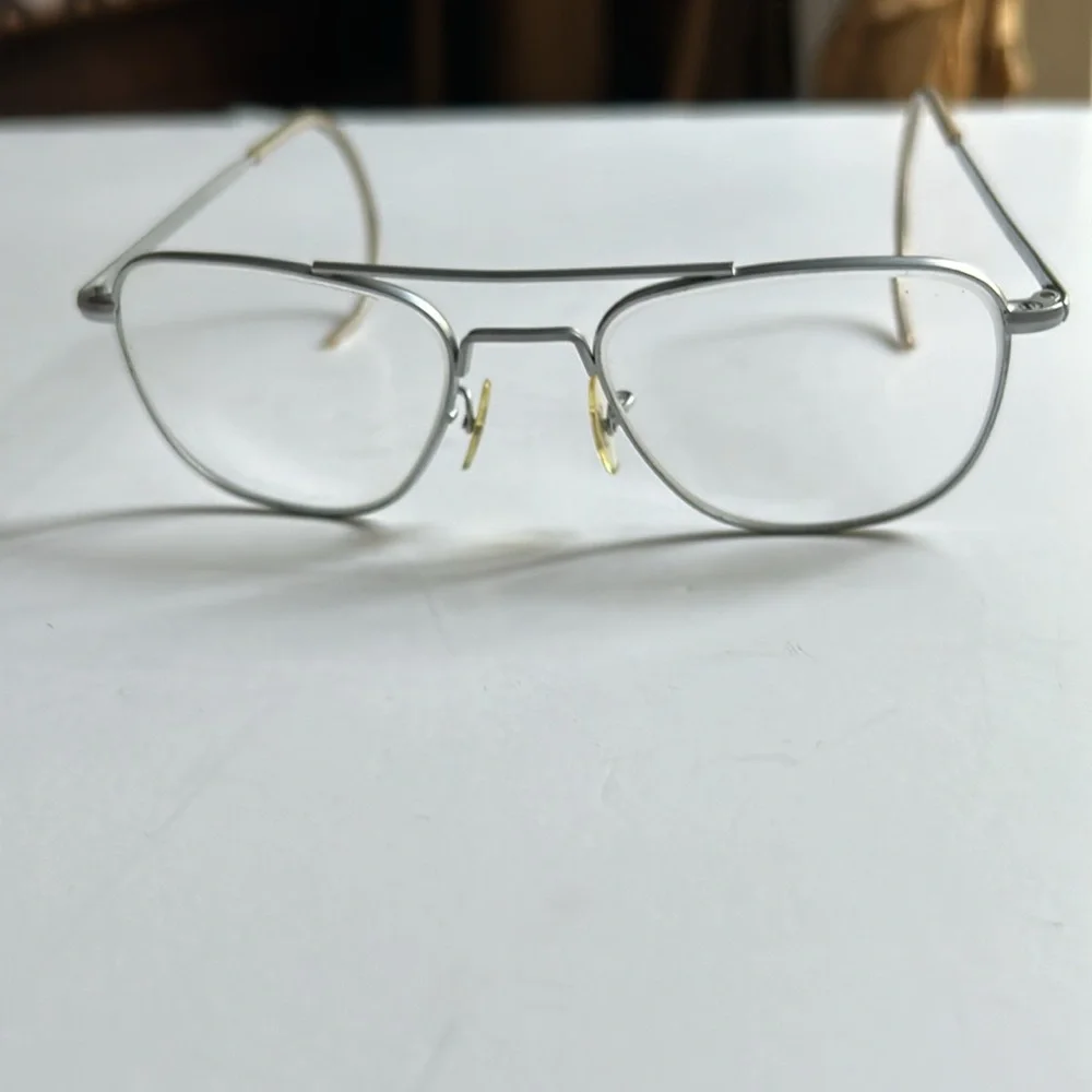 American Optical | ‘Original Pilot’ Silver Grey Vintage 6 1/2